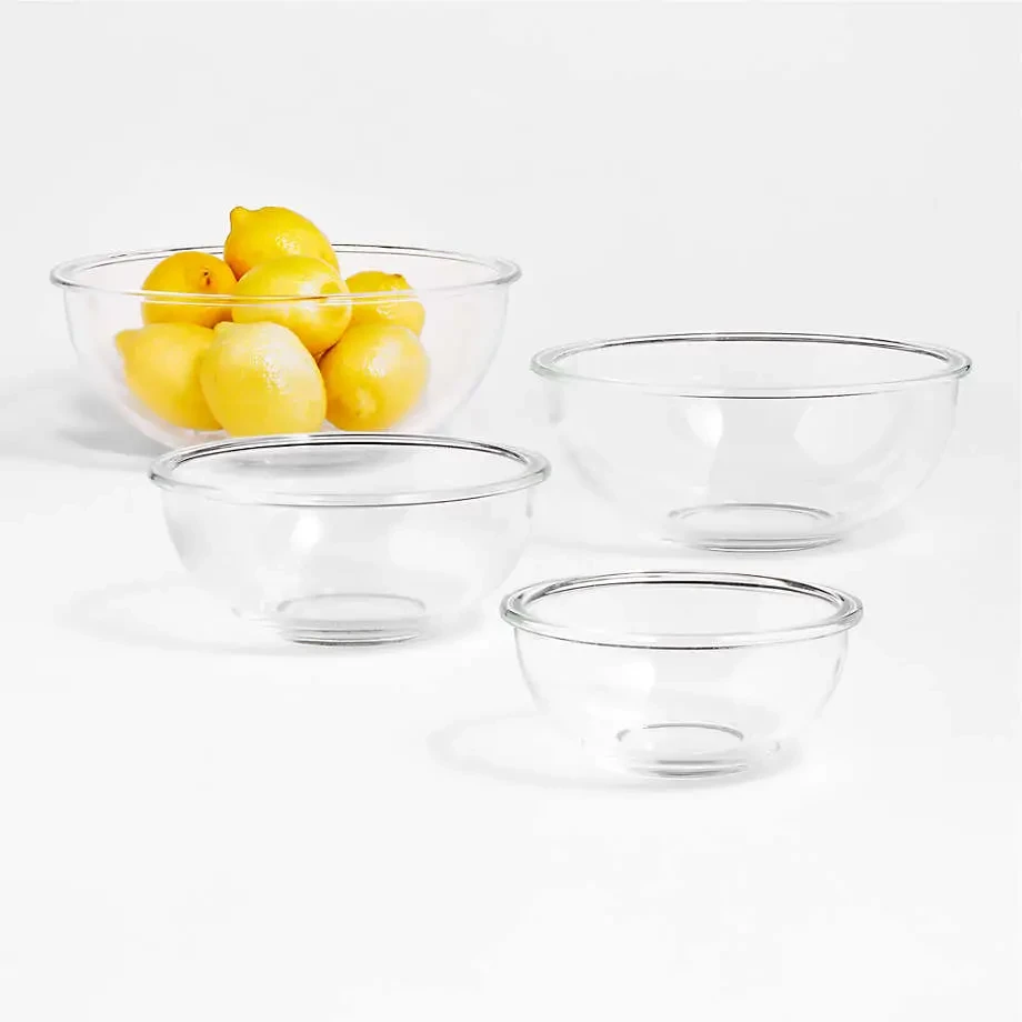 image shows the Nesting Glass Mixing Bowls, Set of 4
