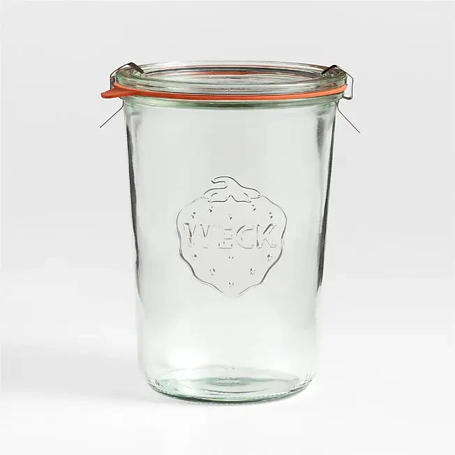 image shows Weck Glass Canning Jar