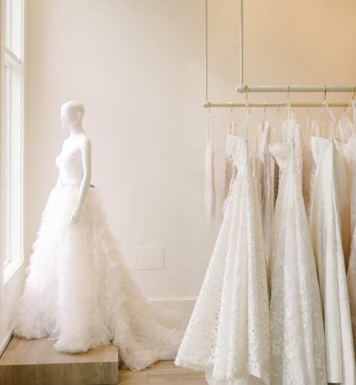 Photo of the bridal gowns