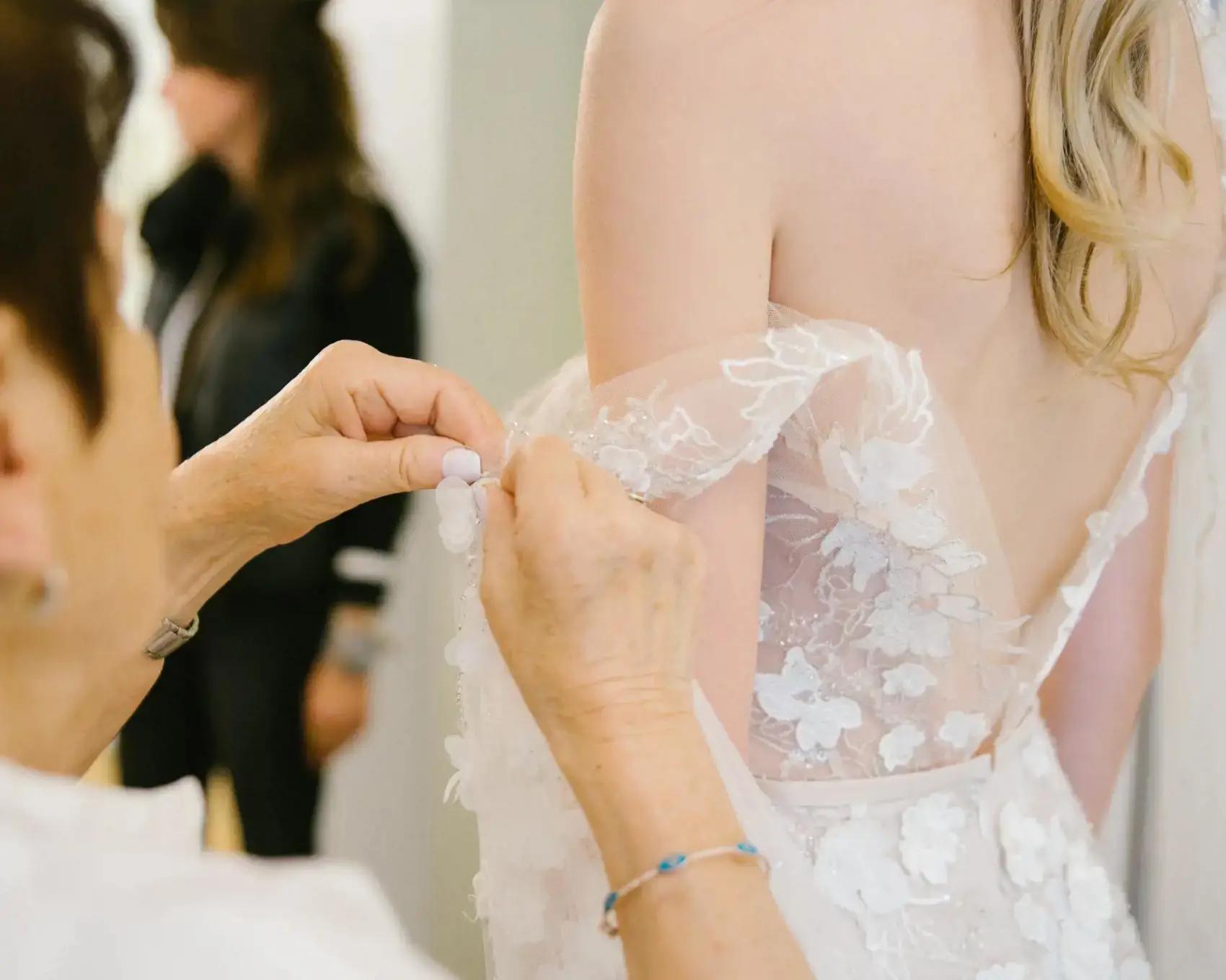 Luxurious Designer Bridal Gowns Background